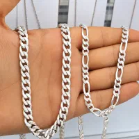 زنجیرگردنبندنقره۹۲۵عیارایتالیامردانه ظخیم بی اجرت