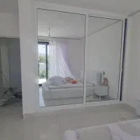 درب پنجره دوجداره upvc آلومینیوم توری پلیسه