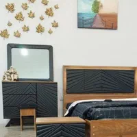 تخت دو نفره مدل حصیری چوبکده اهورا|تخت و سرویس خواب|الوند, |دیوار