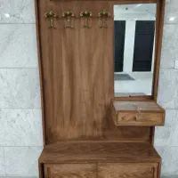 جا لباسی و جا کفشی چوبی