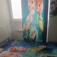 رو تختی با پرده ست