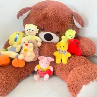۱خرس بزرگ*۸عدد عروسک پولیشی