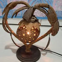 آباژور رومیزی چوبی