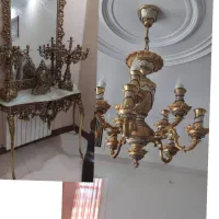 فروشنده،خریدار لوستر،خریدار آینه شمعدان برنجی،برنز