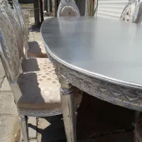 مبل سلطنتی ۷ نفره باست غذا خوری ۸نفره مناسب جهیزیه|مبلمان خانگی و میز عسلی|اردبیل, |دیوار