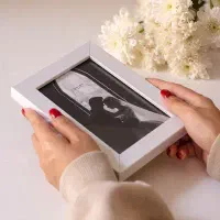 قاب عکس ۱۰×۱۵ سفید و مشکی