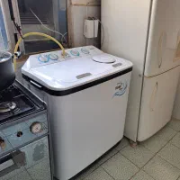 لباسشویی دوقلو کهنه شور درحد آکبند 9/6 کیلویی|ماشین لباسشویی و خشک‌کن لباس|کرمانشاه, |دیوار