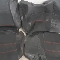 روکش صندلی چرم وپارچه نخ قرمز برلیانس۳۳۰