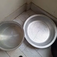 قابلمه بزرگ و آبکش روحی سالم در حد نو|ظروف پخت‌وپز|تهران, شیوا|دیوار