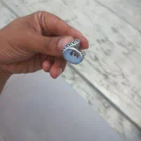 انگشتر نقره  با سنگ شجر
