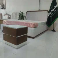 تخت چوبی رنگی پارچه تدی