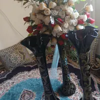 گلدون شیشه ای|گل مصنوعی|کرمان, |دیوار