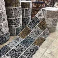 فرش آرامیس طوسی طلایی موکت مدرن کد ۰۲