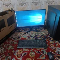 کامپیوتر کامل با مانیتور 22 اینچ گیمینگ خشک آکبند