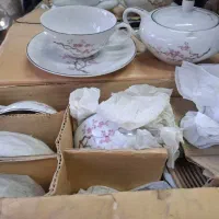 ظرف و سرویس چایخوری انتیک قدیمی مسعود