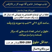 جذب مهماندار اقا و خانم در تالار قصر