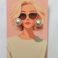 اکسسوری گوشواره میخی حلقه ای رنگ ثابت