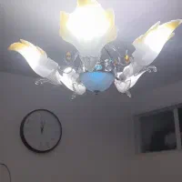 لوستر ۵شاخه چندرنگ