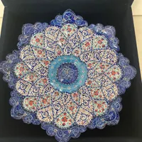 بشقاب میناکاری(۲عدد)|صنایع دستی و سایر لوازم تزئینی|اصفهان, بهارستان|دیوار