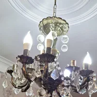 ۲عدد لوستر کریستالی|لوستر و چراغ آویز|تهران, بریانک|دیوار