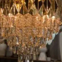 لوستر کریستالی مدل خورشید