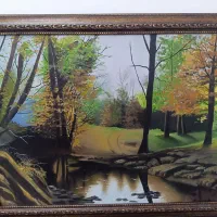 تابلو نقاشی شده با گواش