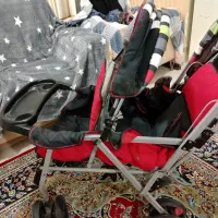 کالسکه دوقلو و یخچال و فریزر|کالسکه و لوازم جانبی|دوگنبدان, |دیوار