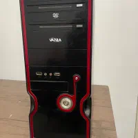 کیس کامپیوتر ب همراه مانیتور و موس و کیبورد