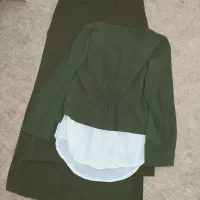 ست سه تیکه شومیز و دامن همراه با کمربند|لباس|بوکان, |دیوار