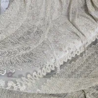 پرده تمام گلدوزی