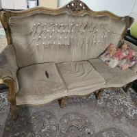 مبل سلطنتی با میز و عسلی|مبلمان خانگی و میز عسلی|آبپخش, |دیوار