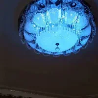 لوستر سقفی کریستالی بزرگ مخصوص پذیرایی کار کرده