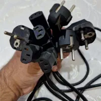 چند عدد کابل برق کامپیوتر کیس مانیتور پرینتر