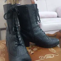 کفش نیم بوت چرم