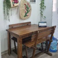 میزوصندلی چوبی ۴نفره