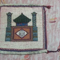 تابلوفرش دستباف قدیمی حرم امام رضا|تابلو فرش|کاکی, |دیوار