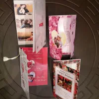 کارت پستال خارجی والنتاین  Valentine و جعبه کادو