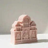 شمع دکوراتیو هنری با رنگ بندی خاص|صنایع دستی و سایر لوازم تزئینی|تهران, اختیاریه|دیوار