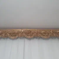 پرده حریر با تاج|پرده، رانر، رومیزی|تایباد, |دیوار