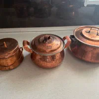 3 عدد قابلمه مسی در دار