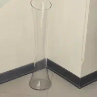 گلدان شیشه ای بامبو