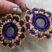 گوشواره هندی ،بندری ، کار دست