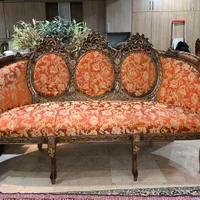 مبل استیل رنگ فندوقی چوب گردو