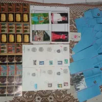 تعدادی تمبر و پاکت پستی قدیمی