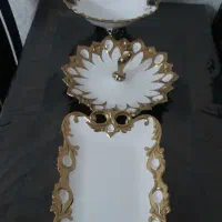 تعدادی ظروف پذیرایی طلاکوب