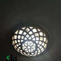 چراغ سفالی لوستری و دیواری|لوستر و چراغ آویز|یزد, |دیوار