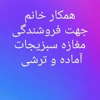 همکار خانم جهت فروشندگی