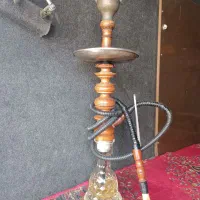 قلیان دوسیب زرد رگه دار