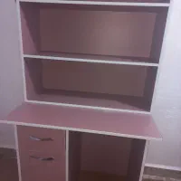 میز تحریر دو تیکه همراه با کتابخانه