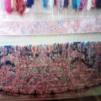 فرش ابریشم کاردر خانه خودم